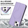 iPhone 13 Rhombic MagSafe RFID Anti-Theft Wallet Leather Phone Case - Purple