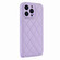 iPhone 13 Rhombic Texture Phone Case with Dual Lanyard - Purple