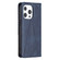 iPhone 13 Rhombus Texture Horizontal Flip Magnetic Leather Case with Holder & Card Slots - Blue