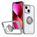 iPhone 13 Ring Holder PC Hybrid TPU Phone Case - Grey