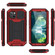 iPhone 13 R-JUST Sliding Camera Shockproof Life Waterproof Dust-proof Metal + Silicone Protective Case with Holder - Red