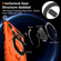 iPhone 13 Rotating Magnetic Holder Phone Case - Orange