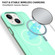 iPhone 13 Shockproof MagSafe Armor PC Hybrid TPU Phone Case - Mint Green+Grayish Green