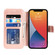 iPhone 13 Shockproof PU + TPU Leather Case with Card Slots & Holder & Photo Frame & Wallet - Rose Gold