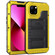 iPhone 13 Shockproof Waterproof Dustproof Metal + Silicone Phone Case with Screen Protector - Yellow