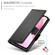 iPhone 13 Side Buckle Magnetic Frosted Leather Phone Case - Black