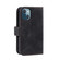 iPhone 13 Skin Feel Horizontal Flip Leather Phone Case - Black
