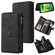 iPhone 13 Skin Feel PU + TPU Horizontal Flip Leather Case with Holder & 15 Cards Slot & Wallet & Zipper Pocket & Lanyard - Black