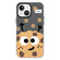 iPhone 13 Skin Feeling Jelly TPU Hybrid PC Phone Case - Cookie Black