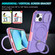 iPhone 13 Sliding Camshield MagSafe Holder TPU Hybrid PC Phone Case - Pink Purple
