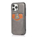 iPhone 13 Soft Skin Leather Wallet Bag Phone Case - Grey