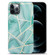 iPhone 13 Splicing Marble Pattern TPU Protective Case - Green