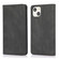 iPhone 13 Strong Magnetic Crazy Horse Texture Horizontal Flip Leather Case with Holder & Card Slots & Wallet - Black