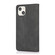 iPhone 13 Strong Magnetic Crazy Horse Texture Horizontal Flip Leather Case with Holder & Card Slots & Wallet - Black