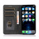 iPhone 13 Strong Magnetic Crazy Horse Texture Horizontal Flip Leather Case with Holder & Card Slots & Wallet - Black