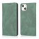 iPhone 13 Strong Magnetic Crazy Horse Texture Horizontal Flip Leather Case with Holder & Card Slots & Wallet - Green