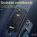 iPhone 13 SULADA Cool Series PC + Leather Texture Skin Feel Shockproof Phone Case - Black
