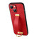 iPhone 13 SULADA Cool Series PC + Leather Texture Skin Feel Shockproof Phone Case - Red