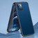 iPhone 13 SULADA Luxury 3D Carbon Fiber Textured Metal + TPU Frame Phone Case - Sea Blue