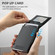 iPhone 13 Suteni H19 Carbon Fiber Grain 2-in-1 MagSafe Removable Card Box Back Phone Case - Black