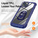 iPhone 13 TPU + PC Lens Protection Phone Case with Ring Holder - Blue