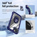iPhone 13 TPU + PC Lens Protection Phone Case with Ring Holder - Blue