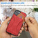 iPhone 13 Ultra-thin Shockproof Protective Case with Holder & Metal Magnetic Function - Red