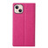 iPhone 13 ViLi DMX Series Shockproof Magsafe Magnetic Horizontal Flip Leather Phone Case - Rose Red