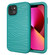 iPhone 13 Wave Pattern 3 in 1 Silicone + PC Shockproof Protective Case - Dark Sea Green