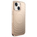 iPhone 13 Wave Texture Liquid Silicone Titanium MagSafe Phone Case - Gold