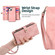 iPhone 13 Zipper Wallet Magnetic Detachable Leather Phone Case - Pink