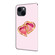 iPhone 12 mini/13 mini Crystal Painted Leather Phone case - Love Peach