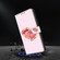 iPhone 12 mini/13 mini Crystal Painted Leather Phone case - Love Peach