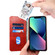 iPhone 13 mini Baroque Simple Horizontal Flip Leather Case with Holder & Card Slots & Wallet - Red