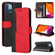 iPhone 13 mini Business Stitching-Color Horizontal Flip PU Leather Case with Holder & Card Slots & Photo Frame - Red