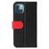 iPhone 13 mini Business Stitching-Color Horizontal Flip PU Leather Case with Holder & Card Slots & Photo Frame - Red