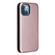 iPhone 13 mini Carbon Fiber Texture Horizontal Flip TPU + PC + PU Leather Case with Card Slot - Pink