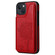 iPhone 13 mini Cat Tree Embossing Pattern Shockproof Phone Case - Red
