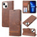 iPhone 13 mini Classic Wallet Flip Leather Phone Case - Brown