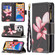 iPhone 13 mini Colored Drawing Pattern Zipper Horizontal Flip Leather Case with Holder & Card Slots & Wallet - Lotus