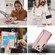 iPhone 13 mini Crossbody Ring Multifunctional Wallet Leather Phone Case - Rose Gold