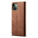 iPhone 13 mini Denim Texture Casual Style Horizontal Flip Leather Case with Holder & Card Slots & Wallet - Brown