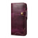 iPhone 13 mini Denior Oil Wax Cowhide Magnetic Button Genuine Leather Case - Purple