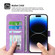 iPhone 13 mini Dierfeng Dream Line TPU + PU Leather Phone Case - Purple