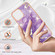 iPhone 13 mini Electroplating Marble Pattern Dual-side IMD TPU Shockproof Case - Purple 002