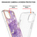 iPhone 13 mini Electroplating Marble Pattern Dual-side IMD TPU Shockproof Case - Purple 002