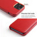 iPhone 13 mini Fierre Shann Magnetic Genuine Leather Phone Case - Red