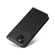 iPhone 13 mini Fierre Shann PU Leather Texture Horizontal Flip Leather Case with Holder & Card Slots & Wallet - Black