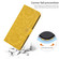 iPhone 13 mini Floral Embossed Pattern Leather Phone Case - Yellow