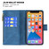 iPhone 13 mini Flying Butterfly Embossing Pattern Zipper Horizontal Flip Leather Case with Holder & Card Slots & Wallet - Blue